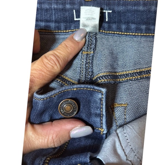 SALE!!! Loft Modern Skinny Blue Denim Jeans 4P Petite Pre Owned - Picture 6 of 7